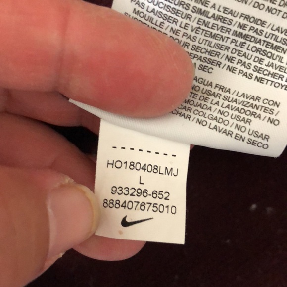 NIKE PRO HyperWarm Turtleneck Women’s Large Burgundy Long Sleeve TOP ONLY - Picture 12 of 15